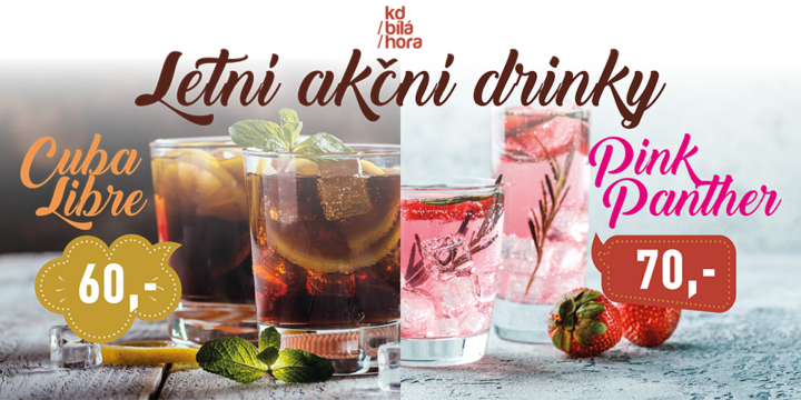 Letní akční drinky po celé léto!
